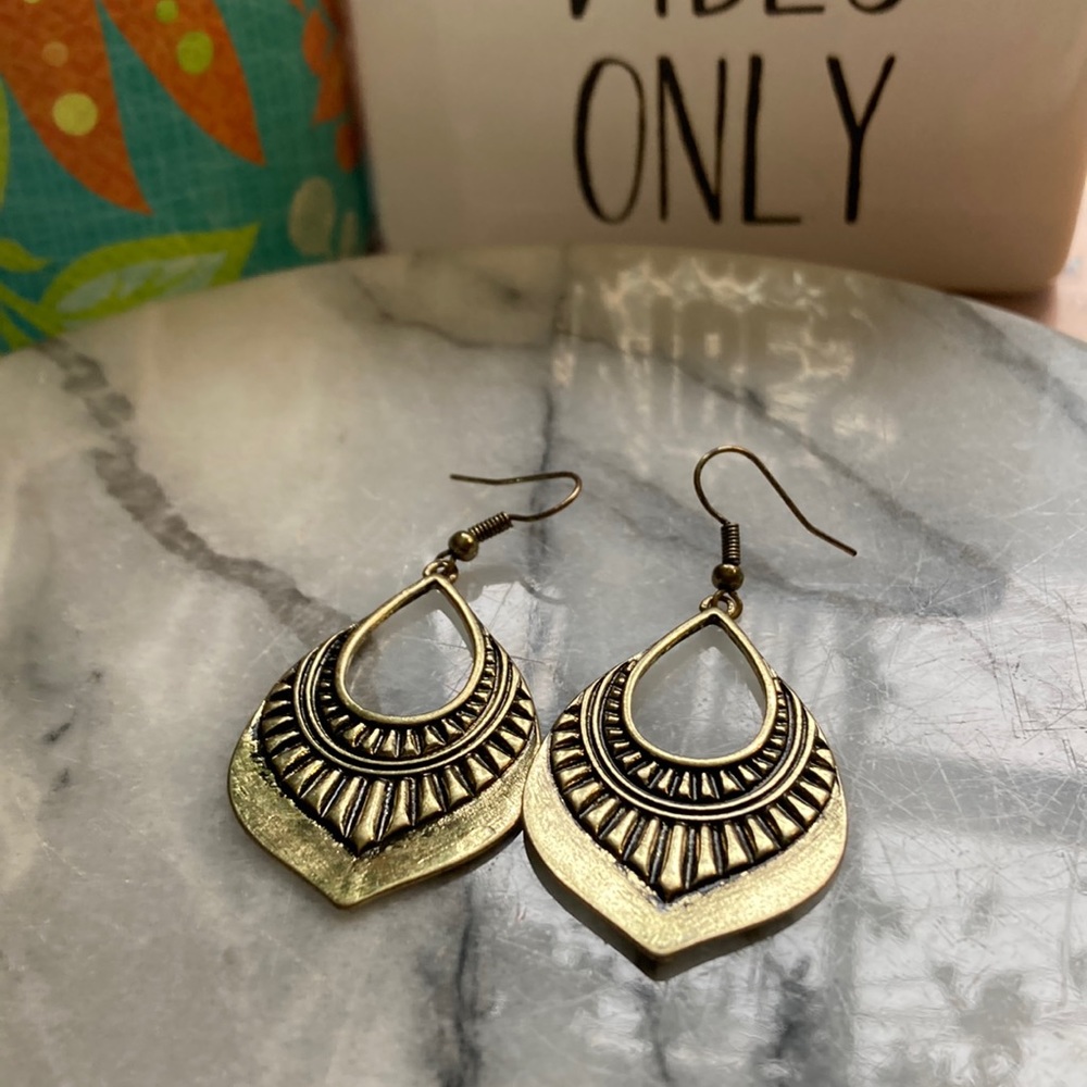 Gold Statement Earrings